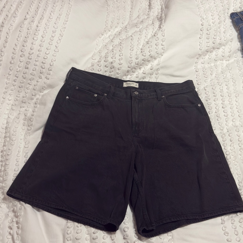 Abercrombie & Fitch Black Denim Jean Shorts
